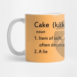 Portal Cake definition Mug